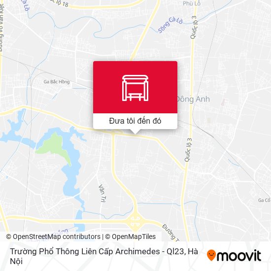 Bản đồ Trường Phổ Thông Liên Cấp Archimedes - Ql23