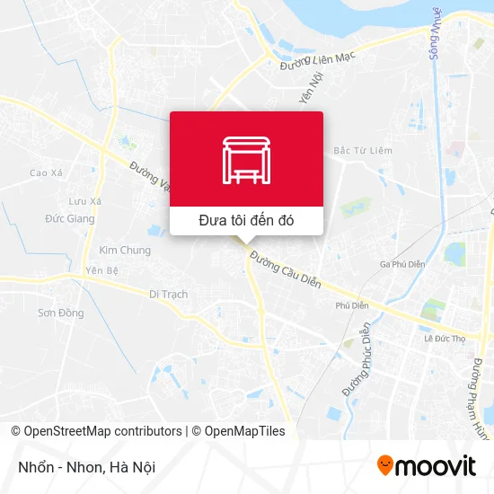 Bản đồ Nhổn - Nhon