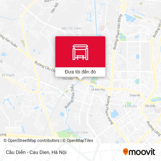 Bản đồ Cầu Diễn - Cau Dien