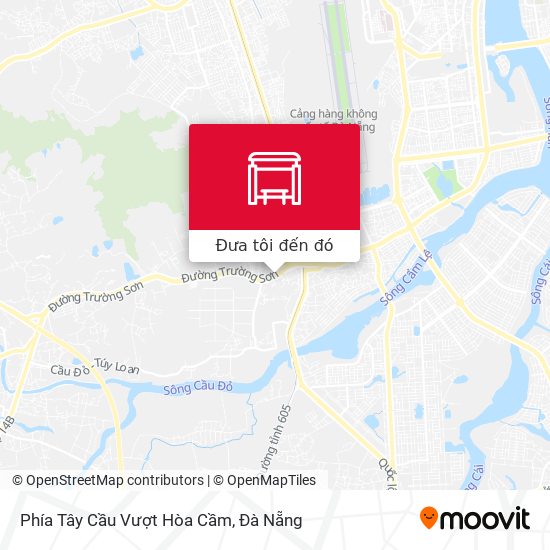 Bản đồ Phía Tây Cầu Vượt Hòa Cầm