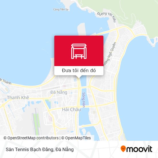 Bản đồ Sân Tennis  Bạch Đằng