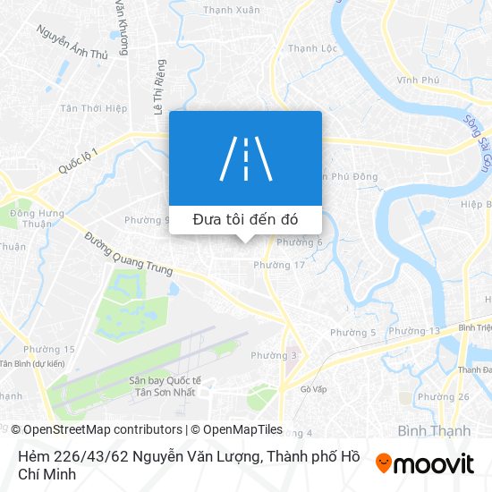 Bản đồ Hẻm 226/43/62 Nguyễn Văn Lượng