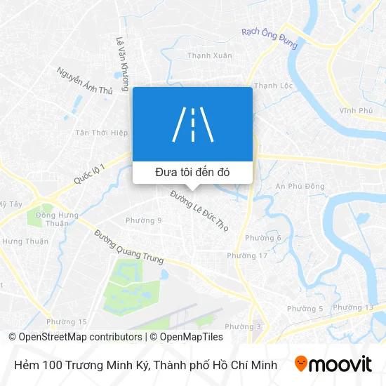 Bản đồ Hẻm 100 Trương Minh Ký