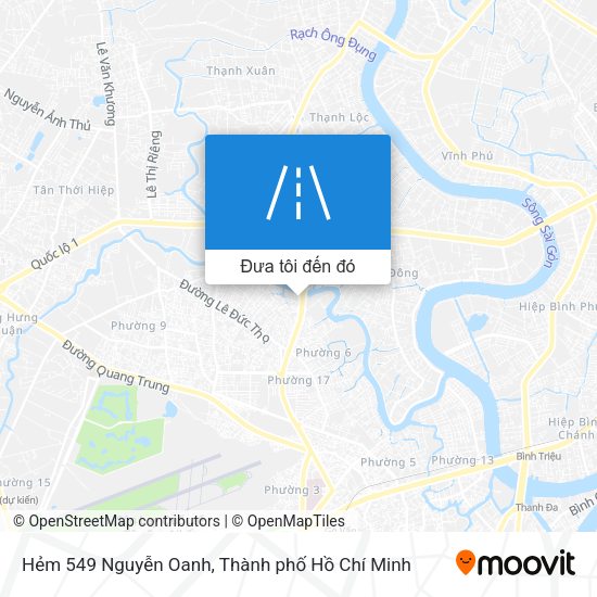 Bản đồ Hẻm 549 Nguyễn Oanh
