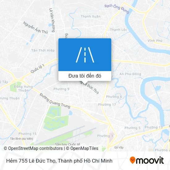 Bản đồ Hẻm 755 Lê Đức Thọ