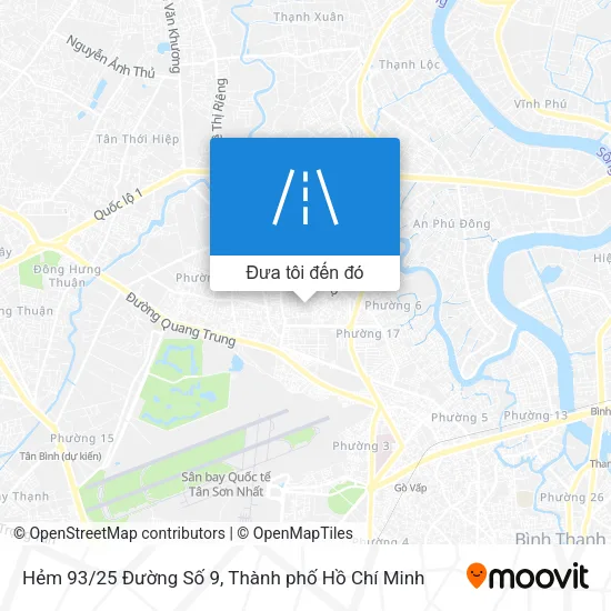 Bản đồ Hẻm 93/25 Đường Số 9