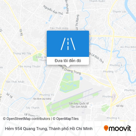 Bản đồ Hẻm 954 Quang Trung