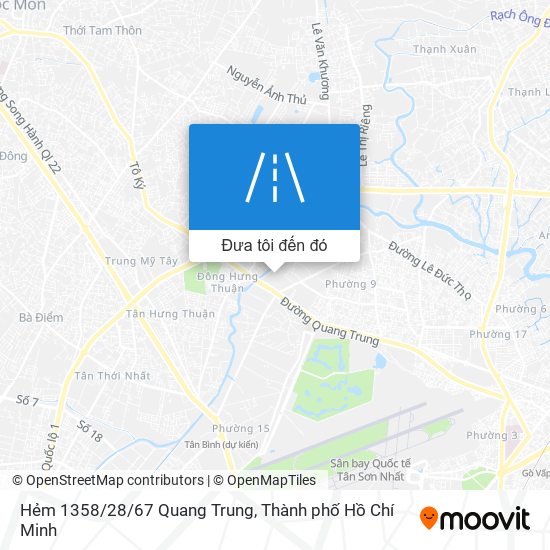 Bản đồ Hẻm 1358/28/67 Quang Trung