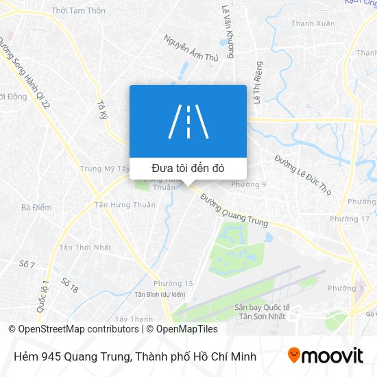 Bản đồ Hẻm 945 Quang Trung