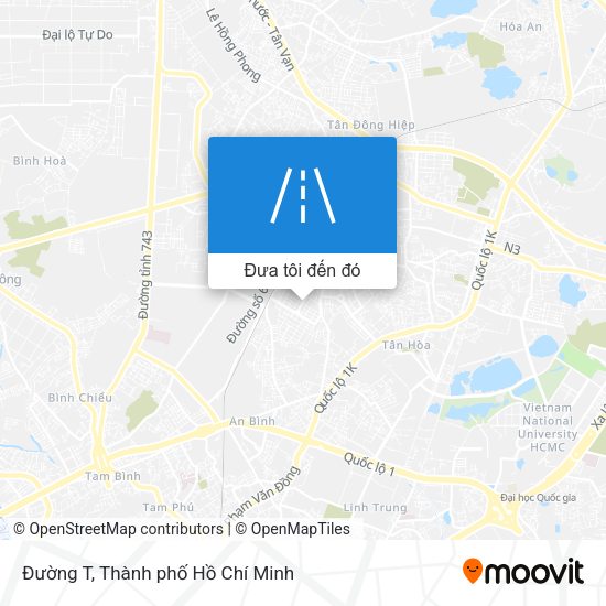 Bản đồ Đường T