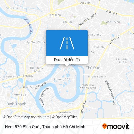 Bản đồ Hẻm 570 Bình Quới
