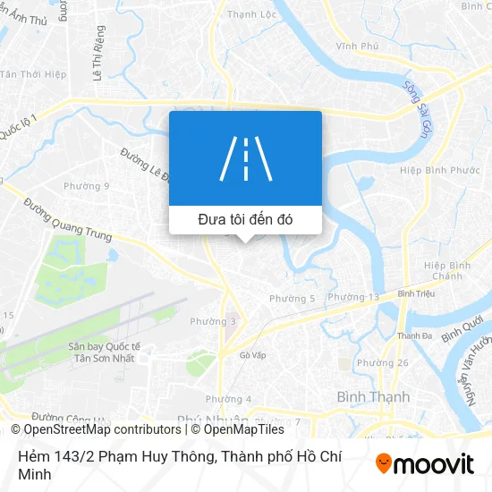 Bản đồ Hẻm 143/2 Phạm Huy Thông