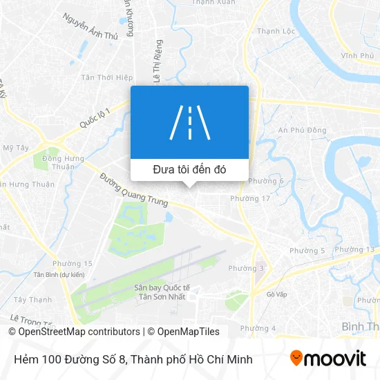 Bản đồ Hẻm 100 Đường Số 8