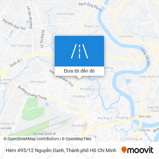 Bản đồ Hẻm 495/12 Nguyễn Oanh