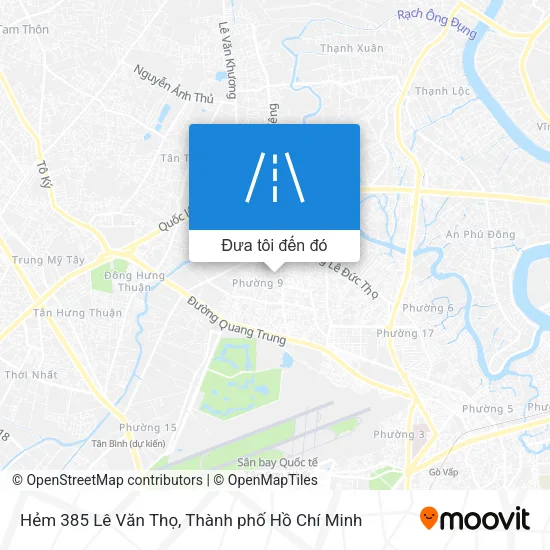 Bản đồ Hẻm 385 Lê Văn Thọ