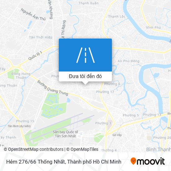 Bản đồ Hẻm 276/66 Thống Nhất