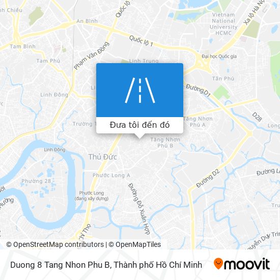 Bản đồ Duong 8 Tang Nhon Phu B