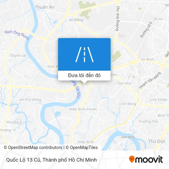 Bản đồ Quốc Lộ 13 Cũ