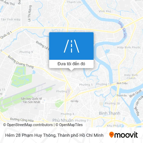 Bản đồ Hẻm 28 Phạm Huy Thông