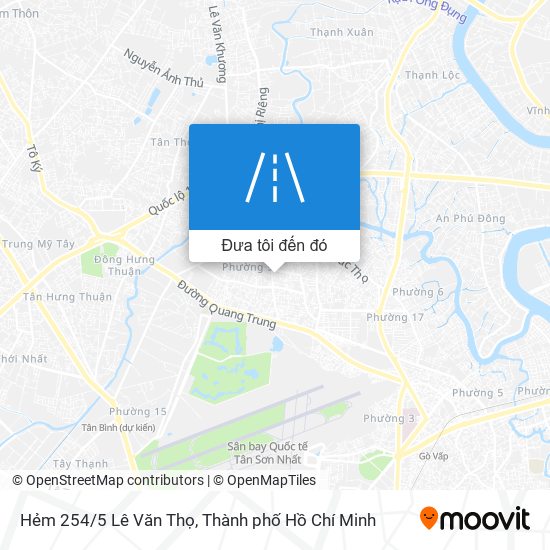 Bản đồ Hẻm 254/5 Lê Văn Thọ