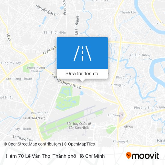 Bản đồ Hẻm 70 Lê Văn Thọ