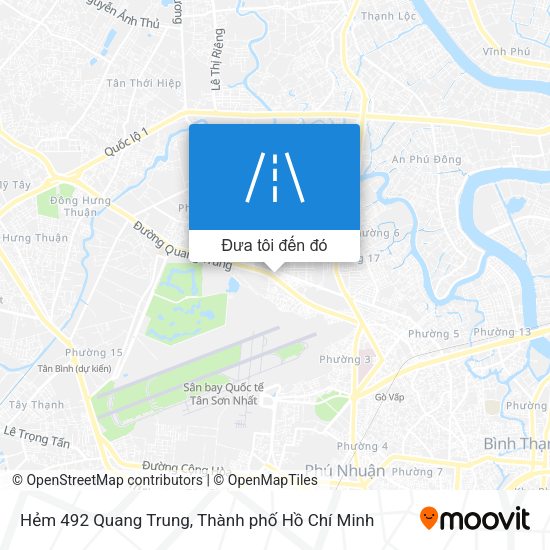 Bản đồ Hẻm 492 Quang Trung