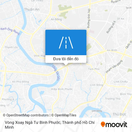 Bản đồ Vòng Xoay Ngã Tư Bình Phước