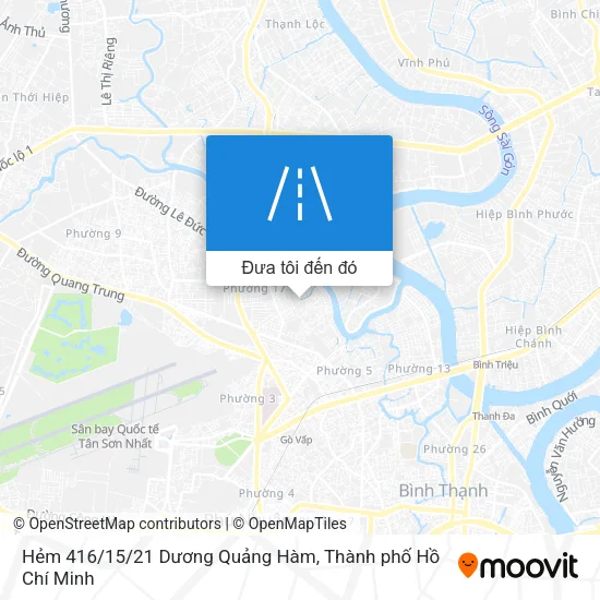Bản đồ Hẻm 416/15/21 Dương Quảng Hàm