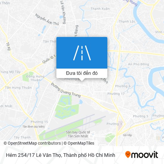 Bản đồ Hẻm 254/17 Lê Văn Thọ