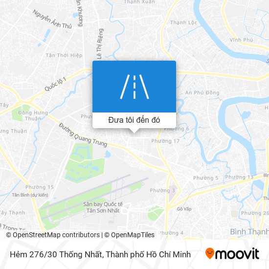 Bản đồ Hẻm 276/30 Thống Nhất