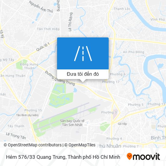 Bản đồ Hẻm 576/33 Quang Trung