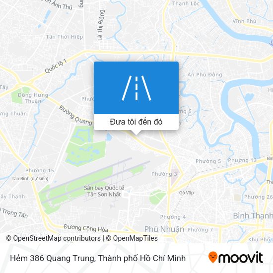 Bản đồ Hẻm 386 Quang Trung