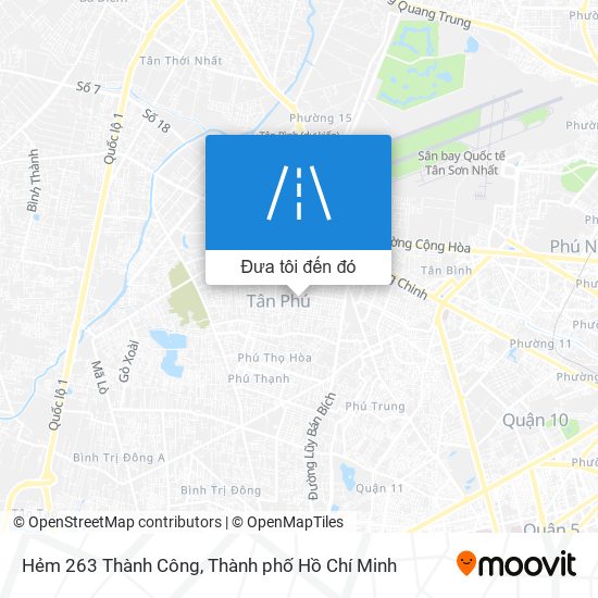 Bản đồ Hẻm 263 Thành Công