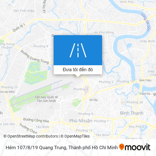 Bản đồ Hẻm 107/8/19 Quang Trung