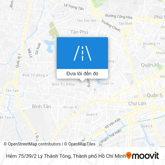Bản đồ Hẻm 75/39/2 Lý Thánh Tông