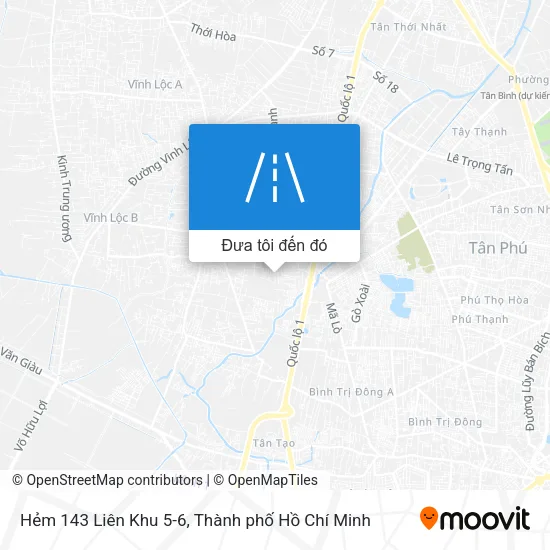 Bản đồ Hẻm 143 Liên Khu 5-6