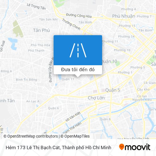 Bản đồ Hẻm 173 Lê Thị Bạch Cát