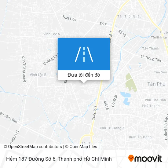 Bản đồ Hẻm 187 Đường Số 6