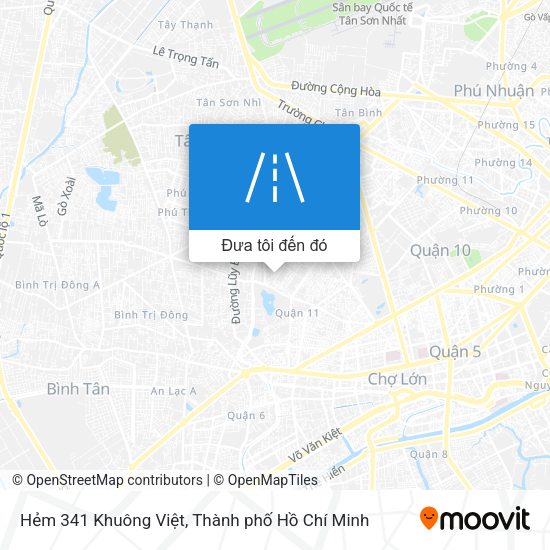 Bản đồ Hẻm 341 Khuông Việt