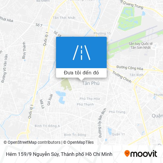 Bản đồ Hẻm 159/9 Nguyễn Súy