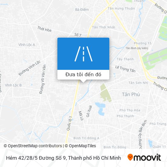 Bản đồ Hẻm 42/28/5 Đường Số 9