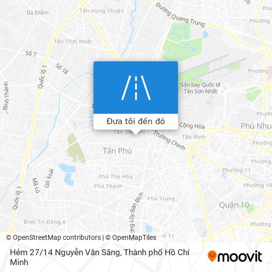 Bản đồ Hẻm 27/14 Nguyễn Văn Săng