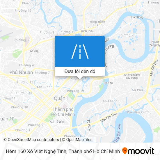 Bản đồ Hẻm 160 Xô Viết Nghệ Tĩnh