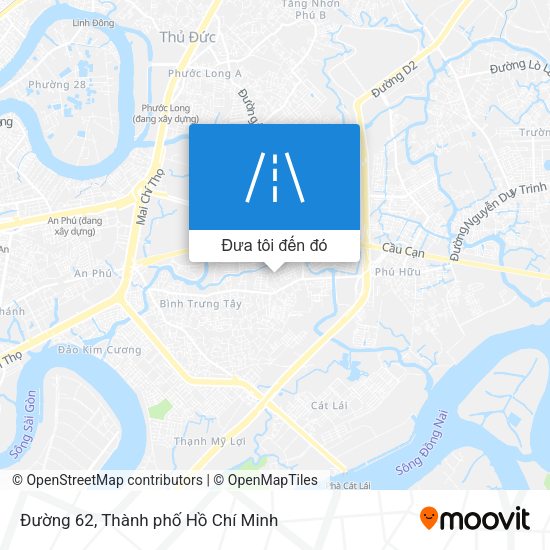 Bản đồ Đường 62