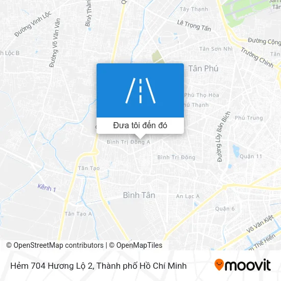 Bản đồ Hẻm 704 Hương Lộ 2