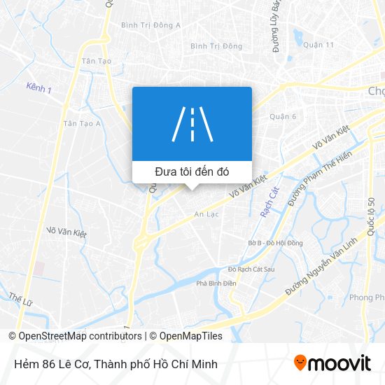 Bản đồ Hẻm 86 Lê Cơ