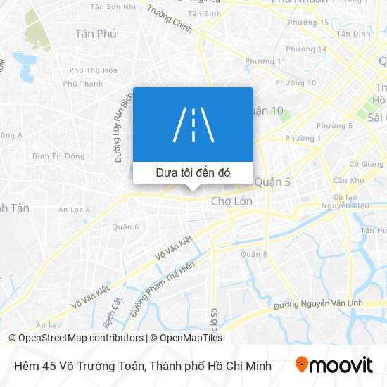 Bản đồ Hẻm 45 Võ Trường Toản