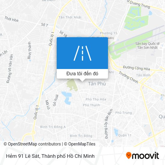 Bản đồ Hẻm 91 Lê Sát