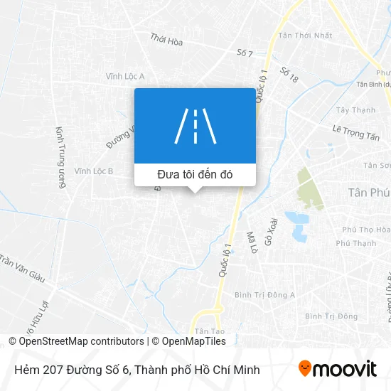 Bản đồ Hẻm 207 Đường Số 6