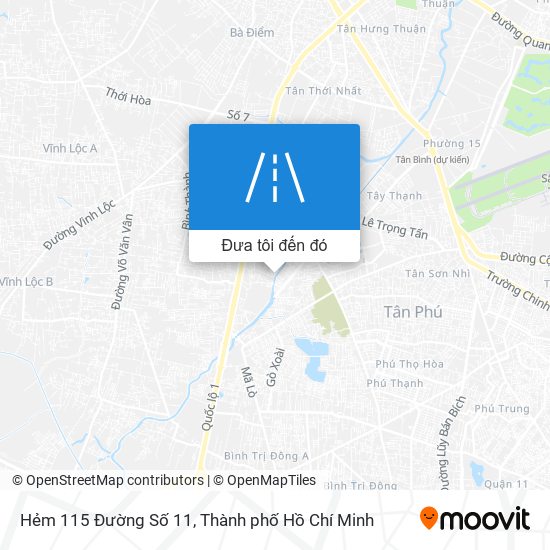 Bản đồ Hẻm 115 Đường Số 11